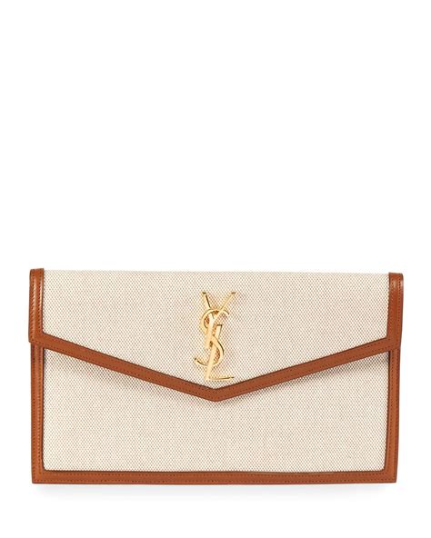 ysl canvas clutch|ysl uptown clutch.